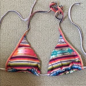 Indian print bikini top